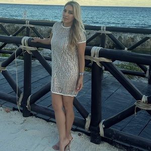 Nude sparkle dress - does not come with slip